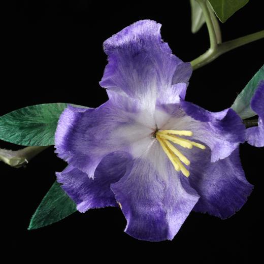 【林栖设计小店】东阳鸢尾花绒花胸针LX11025003（预售10天） 商品图2