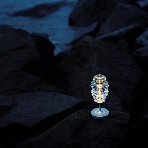 玻心璃语|灯塔 氛围灯 usb充电 户外便携 台灯 原创设计 光学玻璃 商品图1