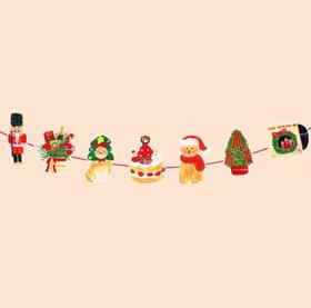 Super&jane丨圣诞横吊旗花环