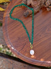 天然巴洛克珍珠 彩宝多用设计项链(南红/孔雀石/黑尖晶) 商品缩略图13