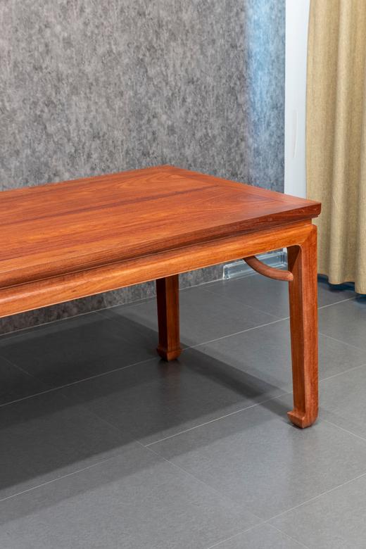 红桥红  家具严选  缅甸花梨(大果紫檀）  【198马蹄腿霸王枨方桌 六件套】 商品图3