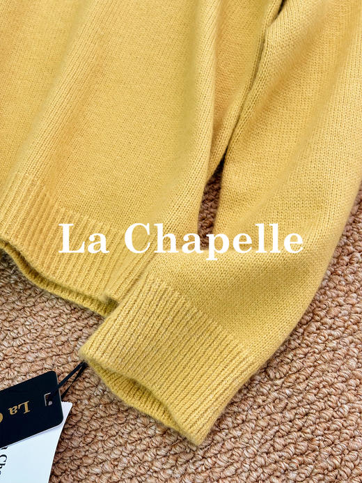 会员福利【蓬松柔软/兔毛+绵羊毛】拉夏贝尔/La Chapelle圆领针织衫~低饱和多色非常秋冬！很温柔气质百搭毛衣 商品图8