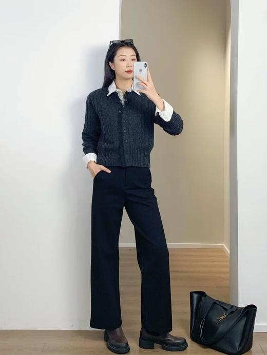 二店y 【M9161 】小禾 25款~精致蕾丝花边拼接羊毛针织开衫外套 商品图12