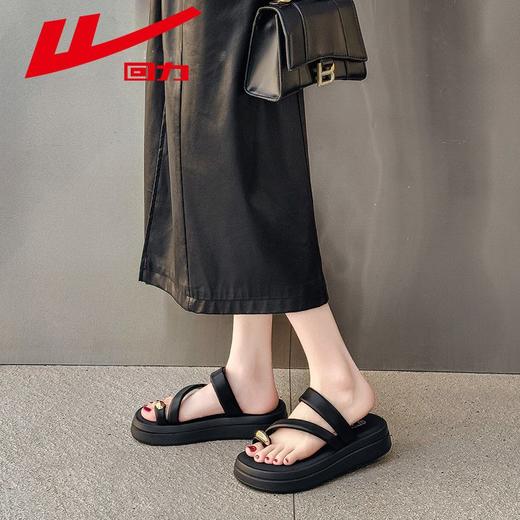 回力凉拖鞋女夏季2025新款时尚高级感配裙子外穿厚底夹趾凉鞋女款 商品图6
