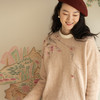 牧衣游原创 羊羔绒混织手工刺绣毛织套头衫软糯保暖毛衣 花间提 商品缩略图0