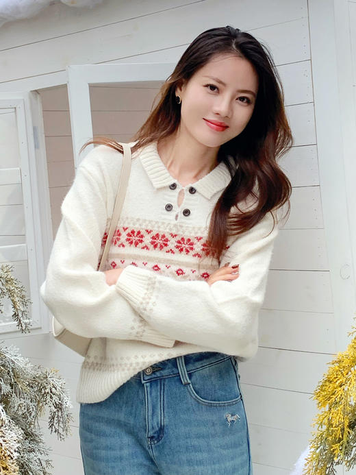 【百图lulu定制】【预售7天发】【马到成功加绒牛仔裤】骏马刺绣 加绒 水洗蓝 直筒 牛仔裤 商品图7