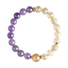 天然紫水晶黄阿赛双拼手串单圈 商品缩略图1