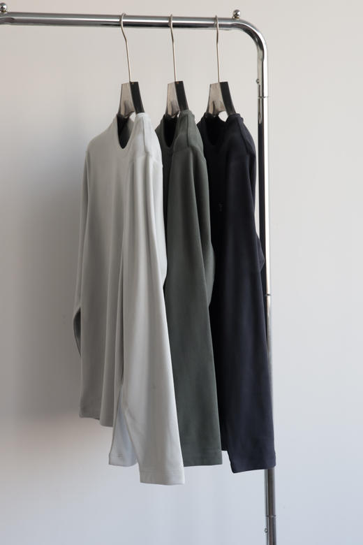 L.A.C 法西小渔 秋冬款双面德绒男士长袖保暖打底衫 CX248 商品图5