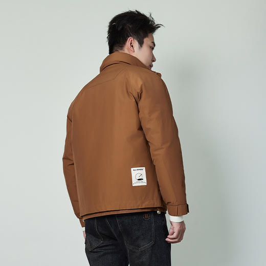 【新品上新】HX 冬季短款立领羽绒服三防面料S100444097101/02 商品图3