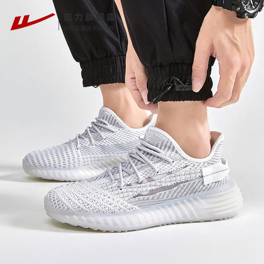 回力男鞋运动鞋2025新款秋冬一脚蹬时尚休闲鞋子网面透气椰子鞋男 商品图3