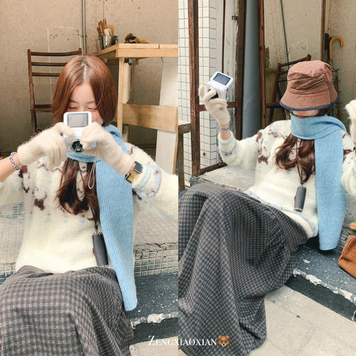 <曾小咸推荐> 现货秒杀！微信超特价！咖色格子半身裙 日常189.99 立减90 秒杀99.99！ 商品图5