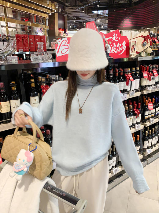 <曾小咸推荐> 现货秒杀！微信超特价！高领针织打底衫 日常129.99 立减50 秒杀79.99！ 商品图7