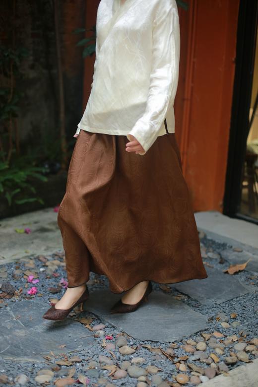 漫物记双面大摆裙（提花香云纱）XYS-m273 商品图6