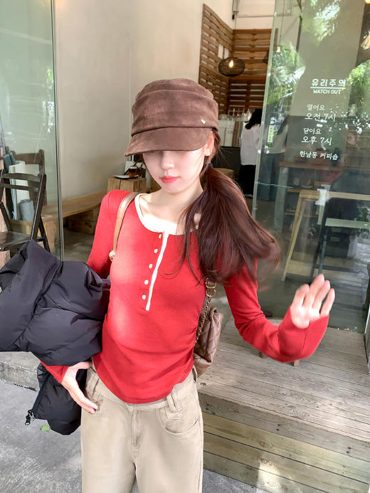 <曾小咸推荐> 现货秒杀！微信超特价！红色长袖打底t恤 日常109.99 立减40 秒杀69.99！ 商品图6