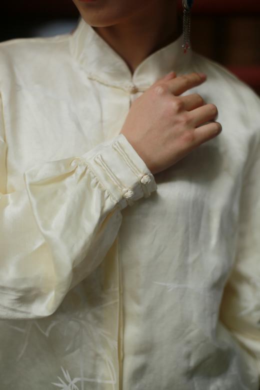 漫物记丝麻立领长袖衬衫MWJ-513 商品图4