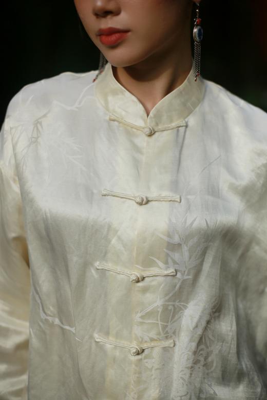 漫物记丝麻中式盘扣上衣MWJ-516 商品图3