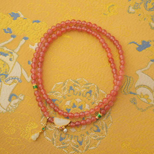 ²【安然水晶】特价孤品-南红项链系列（适合牛/羊/虎佩戴）LS-455 (48小时鉴赏期) HM02-CRMM-ARSJ 商品图5