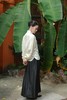 漫物记丝麻立领长袖衬衫MWJ-513 商品缩略图1
