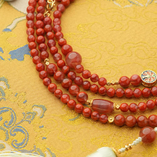 ²【安然水晶】特价孤品-南红项链系列（适合牛/羊/虎佩戴）LS-455 (48小时鉴赏期) HM02-CRMM-ARSJ 商品图1