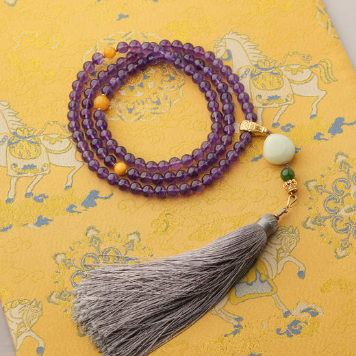 ² 【安然水晶】特价孤品-紫锂辉/紫水晶项链系列-LS-457 (48小时鉴赏期 )HM02-CRMM-ARSJ 商品图2