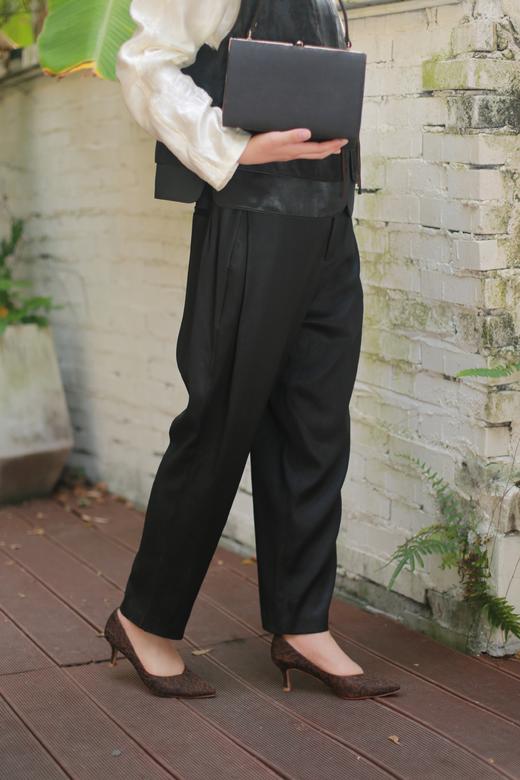 漫物记重磅缎香云纱女士小脚裤XYS-W174 商品图4