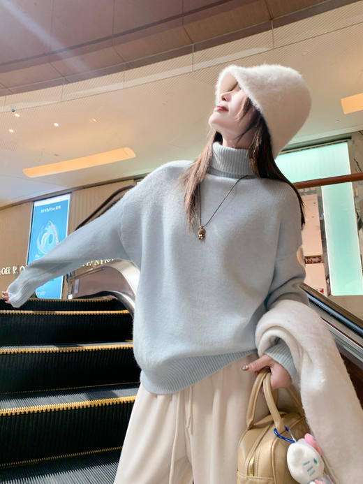 <曾小咸推荐> 现货秒杀！微信超特价！高领针织打底衫 日常129.99 立减50 秒杀79.99！ 商品图8