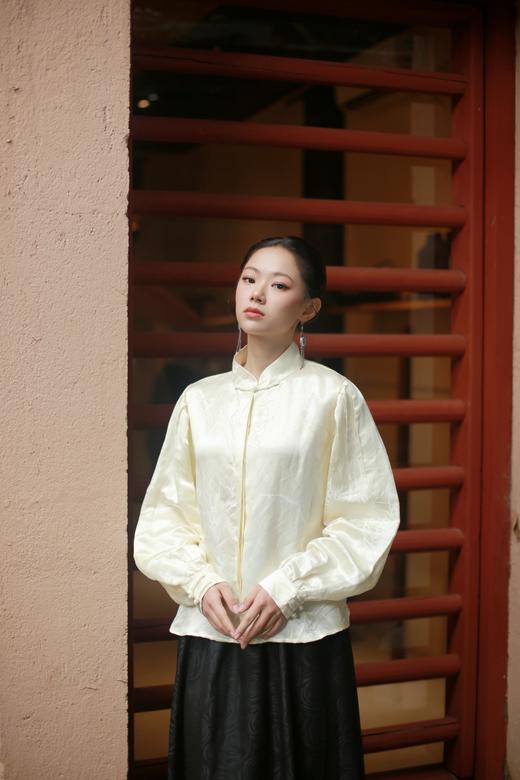 漫物记丝麻立领长袖衬衫MWJ-513 商品图3