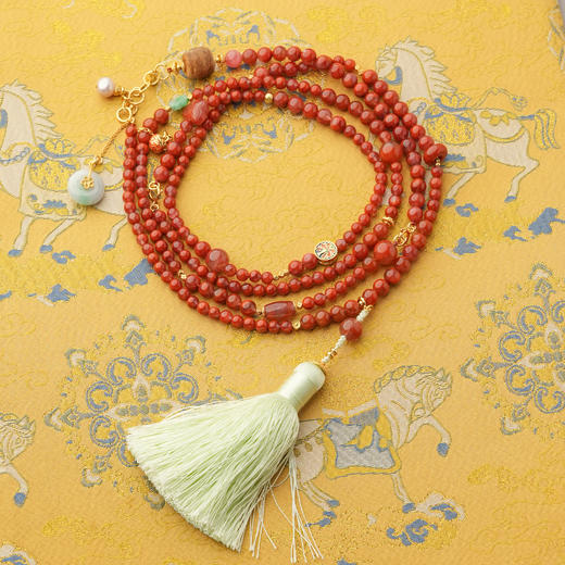 ²【安然水晶】特价孤品-南红项链系列（适合牛/羊/虎佩戴）LS-455 (48小时鉴赏期) HM02-CRMM-ARSJ 商品图0