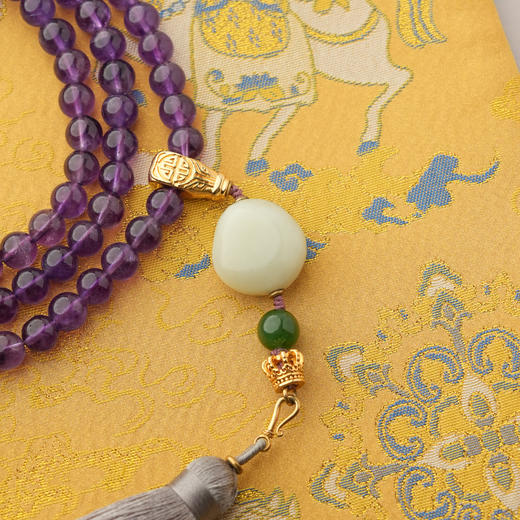 ² 【安然水晶】特价孤品-紫锂辉/紫水晶项链系列-LS-457 (48小时鉴赏期 )HM02-CRMM-ARSJ 商品图3