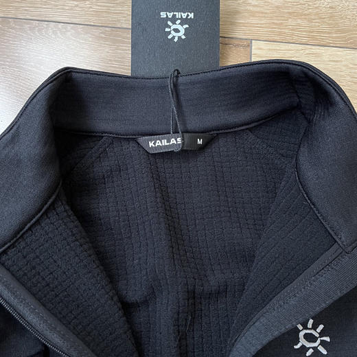 原单正品 KAILAS凯乐石男士半拉链款抓绒衣！黑色 M L XL XXL 商品图6