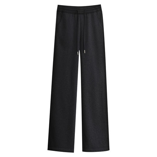 加绒保暖窄版显瘦阔腿裤，垂坠感修身直筒裤休闲长裤MYX-25166 商品图4