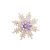 高级感轻奢超闪微镶锆石雪花胸针，小众设计感胸花西装晚宴配饰胸花LY-M-293 商品缩略图4