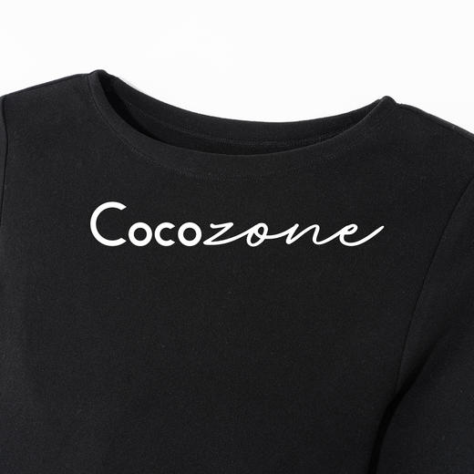 COCO ZONE 刘 一一 “直角肩”圆领基础款纯色长袖T恤 CD1A1786 商品图4