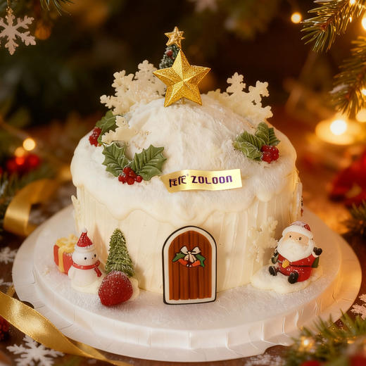 白雪圣诞（草莓酸奶坚果蛋糕） 商品图0