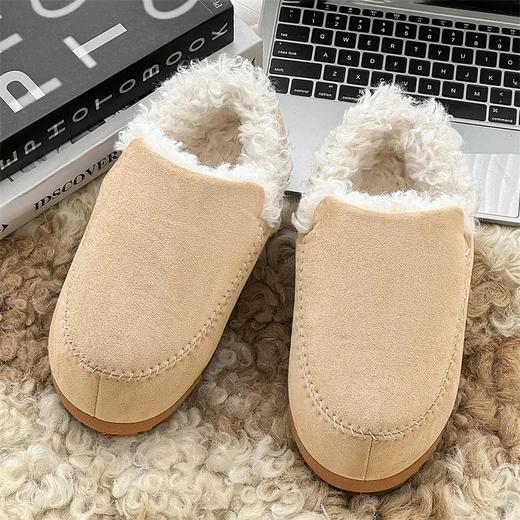 面包款舒适长绒毛男女冬季保暖雪地靴 商品图3