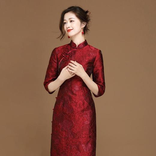 中国风复古提花日常改良旗袍连衣裙OY24350 商品图1