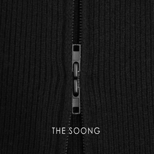THESOONG"一枝花" 纯羊毛细腻肌理感立体坑条毛衣外套HLMY7239 商品图2