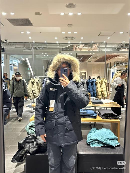 北缅巅峰极地系列中长款毛领连帽羽绒服 男女同款 商品图2