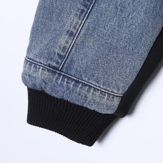 31069SDSA男士秋冬新款痞帅男装美式潮牌牛仔羽绒服拼接水洗百搭外套 商品图4