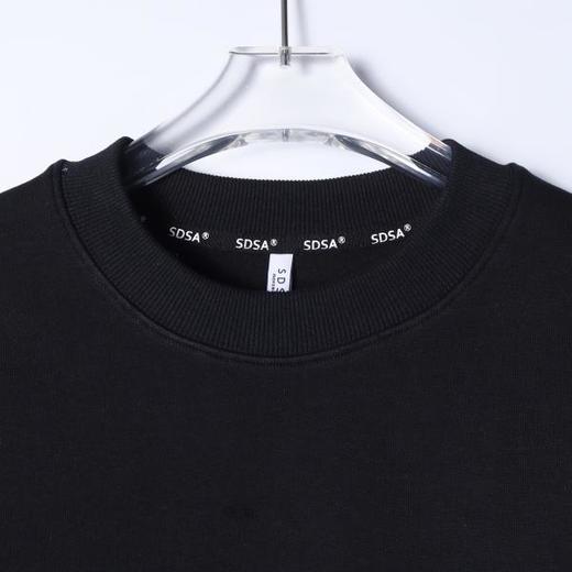 WY1475SDSA秋冬新款痞帅男装时尚简约织带纯色金属设计圆领卫衣百搭时尚 商品图2