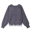 高级感蕾丝花边宽松毛衣打底衫，好看的针织衫上衣厚CC-XFY-3317 商品缩略图4