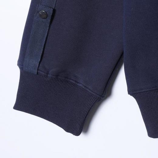 WY1480SDSA男士秋冬新款痞帅男装时尚金属设计连帽卫衣百搭宽松套头上衣 商品图4