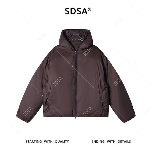 31080SDSA男士秋冬新款痞帅男装美式复古羽绒服外套拉链连帽简约时尚 商品图1