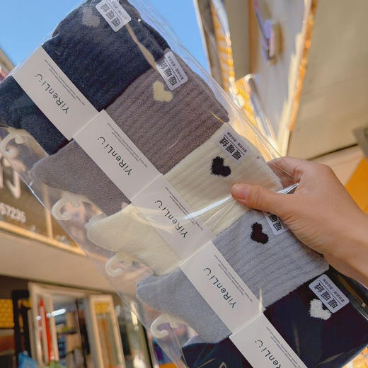 L96亿人李-女士双面绒中高腰袜 商品图2