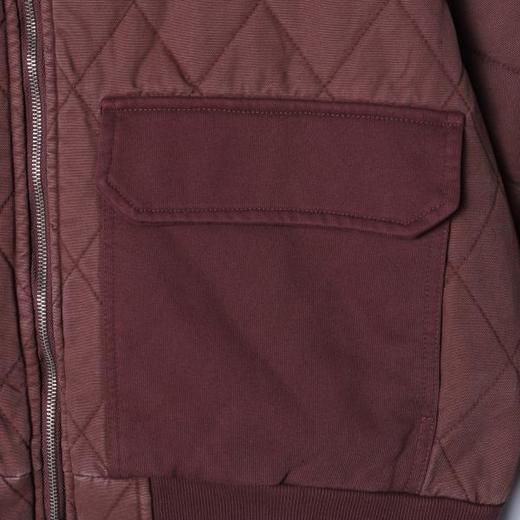 F6150SDSA秋冬新款痞帅男装韩版菱形格子连帽夹克外套拼接设计百搭复古 商品图3