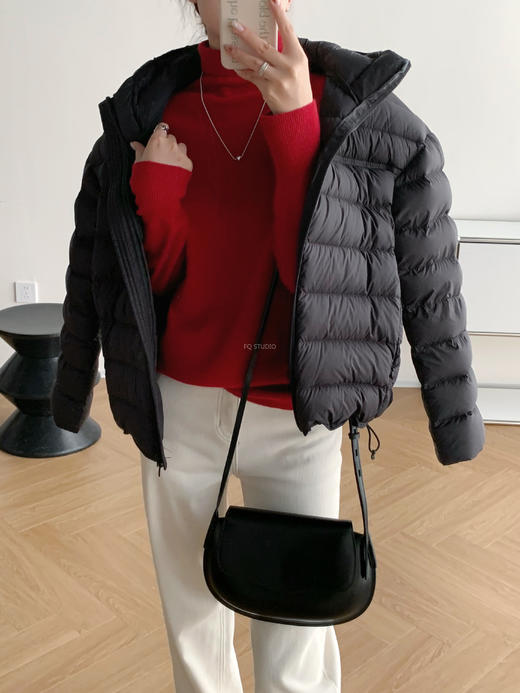 好运红气养人氛纯正红羊毛羊绒圆领高领毛衫 商品图9