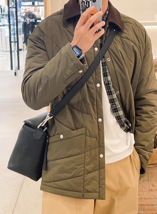 男款拼接领棉服大衣lv014 商品图3