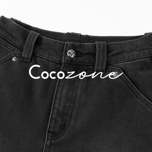 COCO ZONE 刘 一一 “十字花牛仔”水洗直筒阔腿牛仔裤 CD1A1828 商品图2