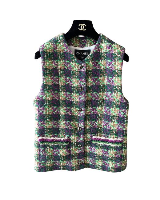 女款格子马甲外套lv025 商品图0