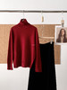 好运红气养人氛纯正红羊毛羊绒圆领高领毛衫 商品缩略图14